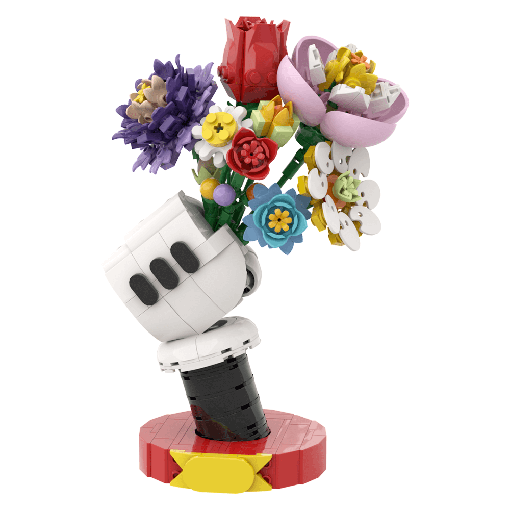338PCS Flowers in Hand - MK Mouse Building Block Bricks |MocPixel