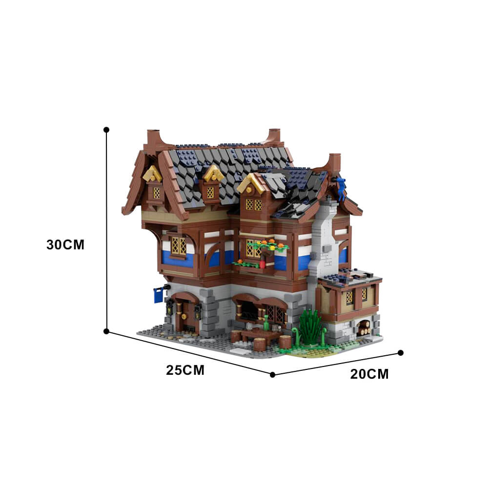 2326PCS Medieval Tavern Inn MOC Building Block Bricks mocpixel