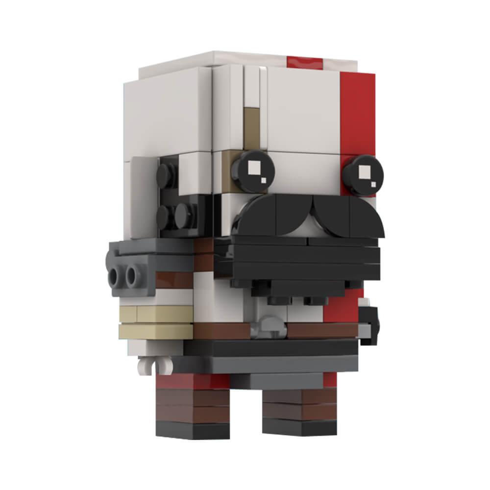 141PCS MOC-75469 Kratos (God of War) Brickheadz MOC Building Block
