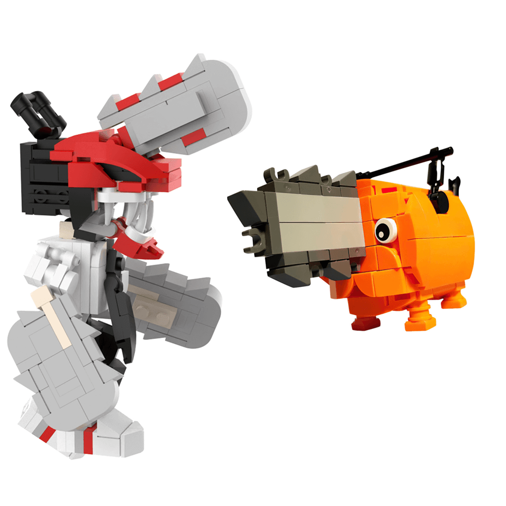 LEGO MOC Chainsaw Man LEGO Brickheadz MOC ~ Chainsaw Man by tobi_brickz