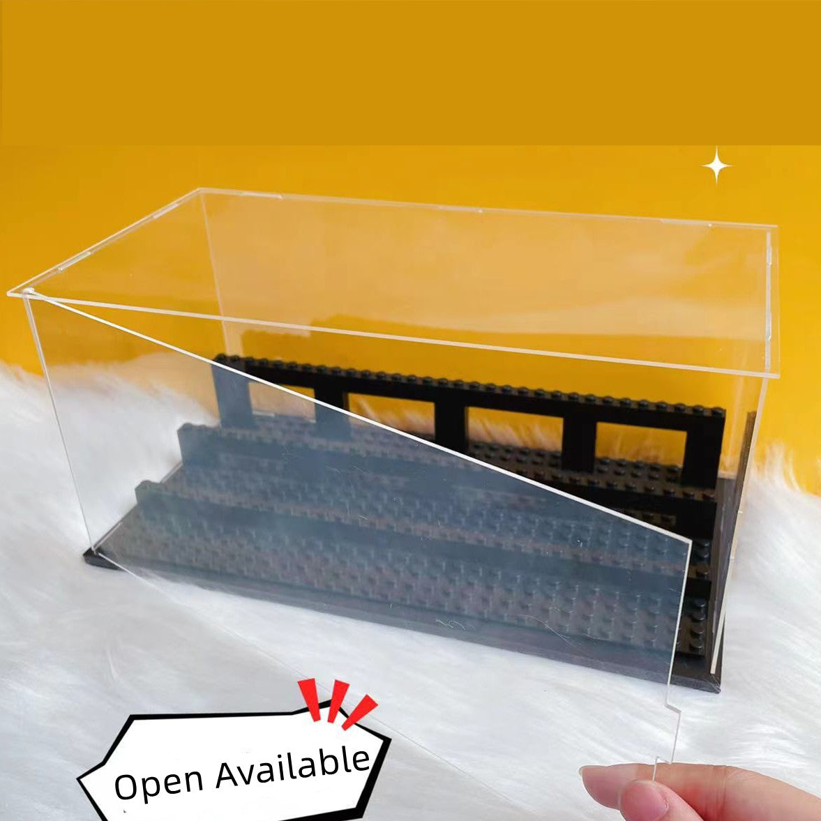 Display Case With Step For Minifigures/ Brickheadz Display Building Blocks |MocPixel Display Case With Step For Minifigures/ Brickheadz Display Building Blocks |MocPixel - White Lego Block Sets Alternative