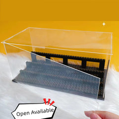 Display Case With Step For Minifigures/ Brickheadz Display Building Blocks |MocPixel Display Case With Step For Minifigures/ Brickheadz Display Building Blocks |MocPixel - White Lego Block Sets Alternative