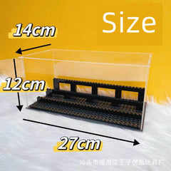 Display Case With Step For Minifigures/ Brickheadz Display Building Blocks |MocPixel Display Case With Step For Minifigures/ Brickheadz Display Building Blocks |MocPixel - Black Lego Block Sets Alternative