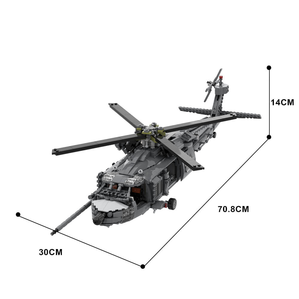 1213PCS MH-60L pave hawk MOC Building Block Bricks |MocPixel 1213PCS MH-60L pave hawk MOC Building Block Bricks |MocPixel - Default Title Lego Block Sets Alternative