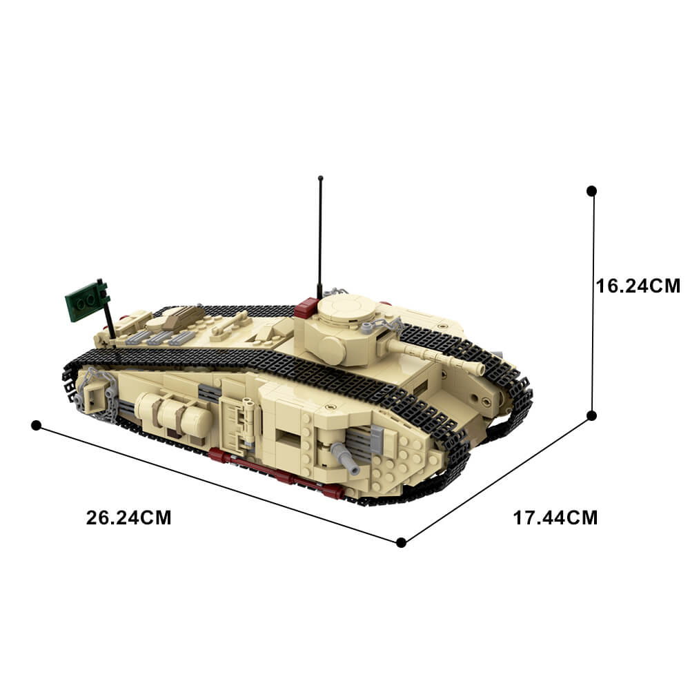 Raider of LostArk Covenant Box & Mark VII Tank - Raider MOC Building Block Bricks |MocPixel Raider of LostArk Covenant Box & Mark VII Tank - Raider MOC Building Block Bricks |MocPixel - Raider Tank Lego Block Sets Alternative
