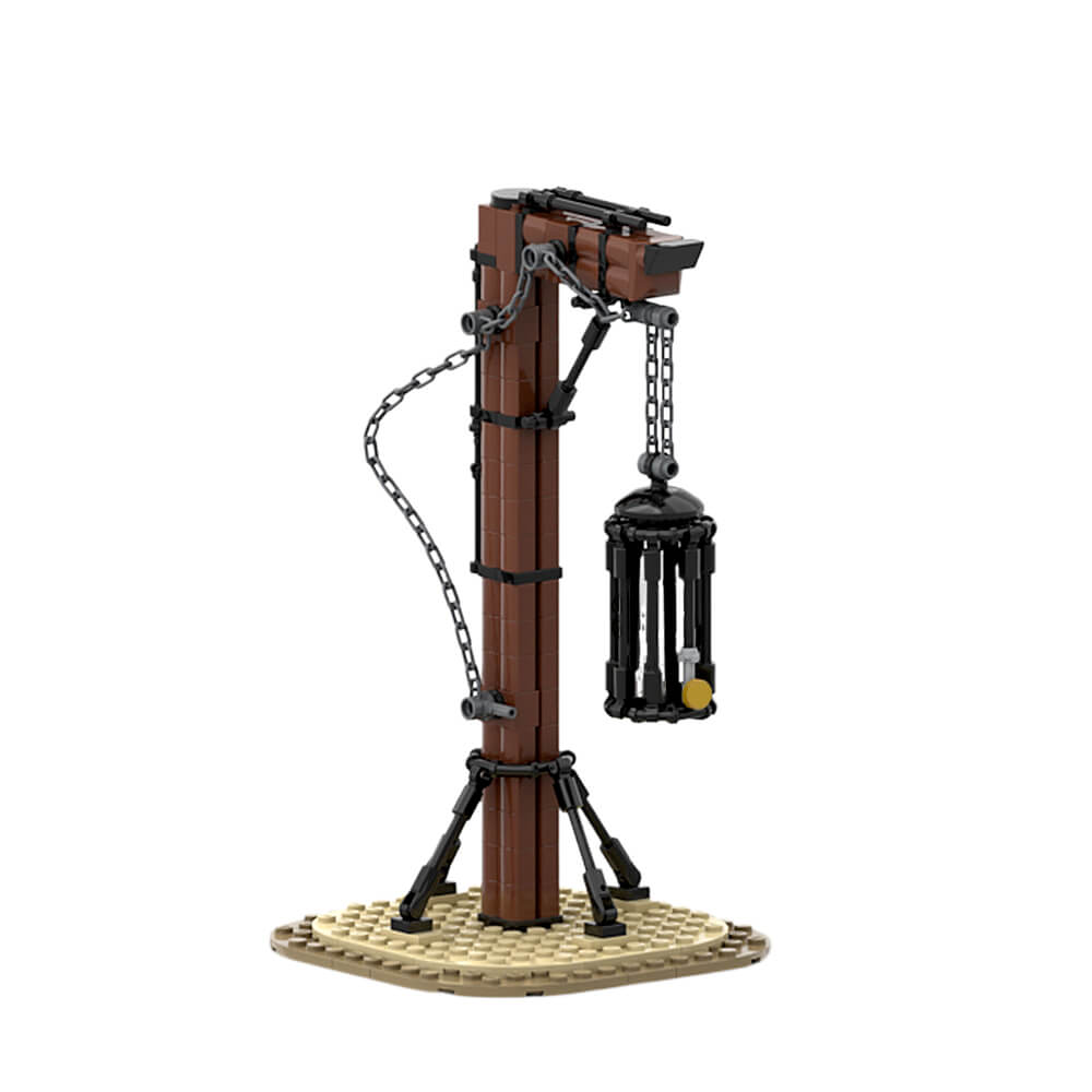 155PCS Skeletons In A Cage Suspended MOC Building Block Bricks |MocPixel Lego alternative store MOC-153109