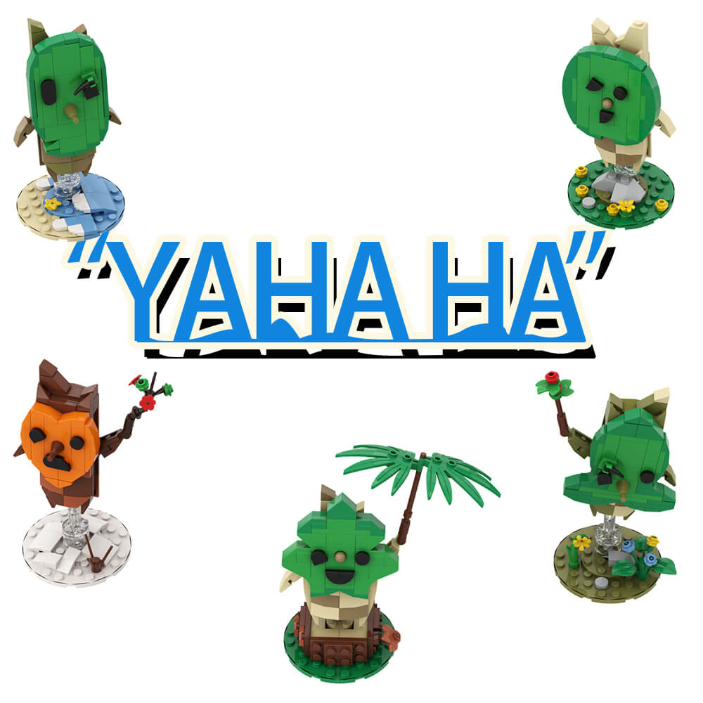 Korok Yahaha-Zelda Series 2 MOC Building Block Bricks |MocPixel Korok Yahaha-Zelda Series 2 MOC Building Block Bricks |MocPixel - 5 Sets Combo Lego Block Sets Alternative