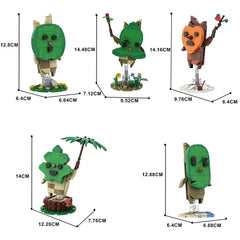 Korok Yahaha-Zelda Series 2 MOC Building Block Bricks |MocPixel Korok Yahaha-Zelda Series 2 MOC Building Block Bricks |MocPixel - 5 Sets Combo Lego Block Sets Alternative
