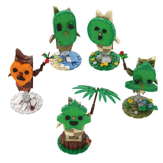 Korok Yahaha-Zelda Series 2 MOC Building Block Bricks |MocPixel Korok Yahaha-Zelda Series 2 MOC Building Block Bricks |MocPixel - 5 Sets Combo Lego Block Sets Alternative 1000