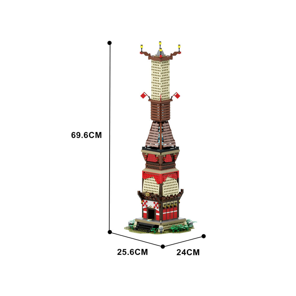 1629PCS Zelda Skyview Tower MOC Building Block Bricks