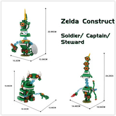 Soldier /Captain / Steward Construct - Zelda MOC Building Block Bricks |MocPixel Soldier /Captain / Steward Construct - Zelda MOC Building Block Bricks |MocPixel - 3*Constructs Combo Lego Block Sets Alternative