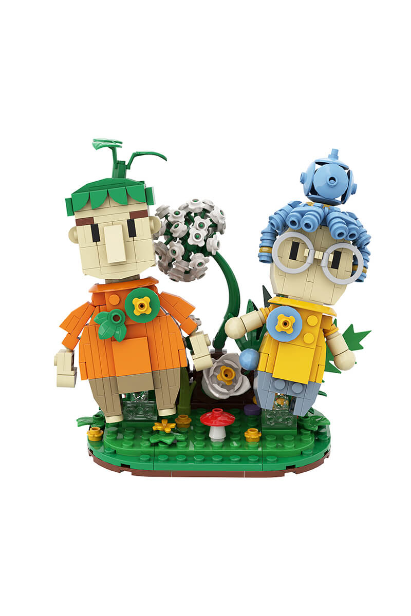 It Takes Two Cody& May Puppet with Garden MOC Building Block Bricks |MocPixel It Takes Two Cody& May Puppet with Garden MOC Building Block Bricks |MocPixel - MAMA+PAPA+Garden Lego Block Sets Alternative