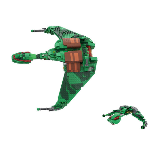 100PCS Mini Klingon Bird of Prey MOC Building Block Bricks mocpixel