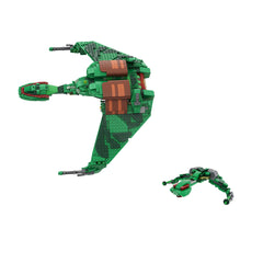 Klingon Bird of Prey MOC Building Block Bricks |MocPixel Klingon Bird of Prey MOC Building Block Bricks |MocPixel - Mini Size+Big Size Lego Block Sets Alternative