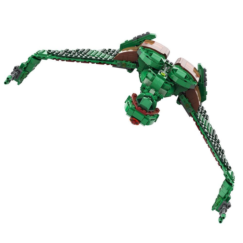Klingon Bird of Prey MOC Building Block Bricks |MocPixel Klingon Bird of Prey MOC Building Block Bricks |MocPixel - Mini Size(100PCS) Lego Block Sets Alternative