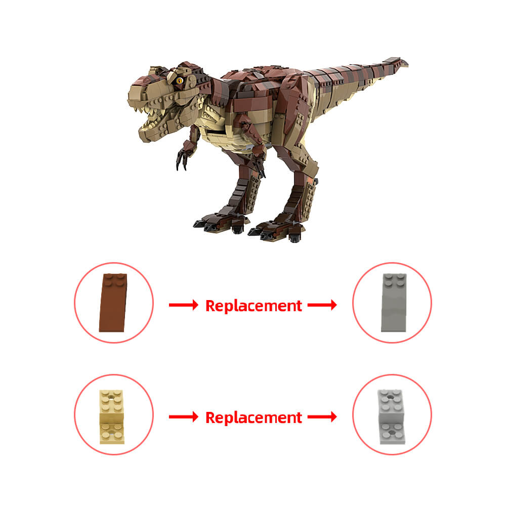 1508PCS 75936 T. Rex Replacement Alternative MOC Building Block Bricks |MocPixel 1508PCS 75936 T. Rex Replacement Alternative MOC Building Block Bricks |MocPixel - Default Title Lego Block Sets Alternative