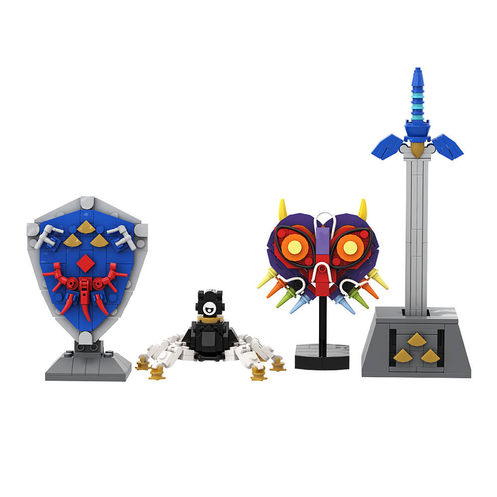 Link Figure &Mini Collection - Master Sword/ Shield/ Guardians/ Majora's Mask - ZeIda MOC Building Block Bricks |MocPixel Link Figure &Mini Collection - Master Sword/ Shield/ Guardians/ Majora's Mask - ZeIda MOC Building Block Bricks |MocPixel - Both Link Figures+EQUIP Collection Lego Block Sets Alternative