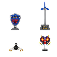 Link Figure &Mini Collection - Master Sword/ Shield/ Guardians/ Majora's Mask - ZeIda MOC Building Block Bricks |MocPixel Link Figure &Mini Collection - Master Sword/ Shield/ Guardians/ Majora's Mask - ZeIda MOC Building Block Bricks |MocPixel - Both Link Figures+EQUIP Collection Lego Block Sets Alternative
