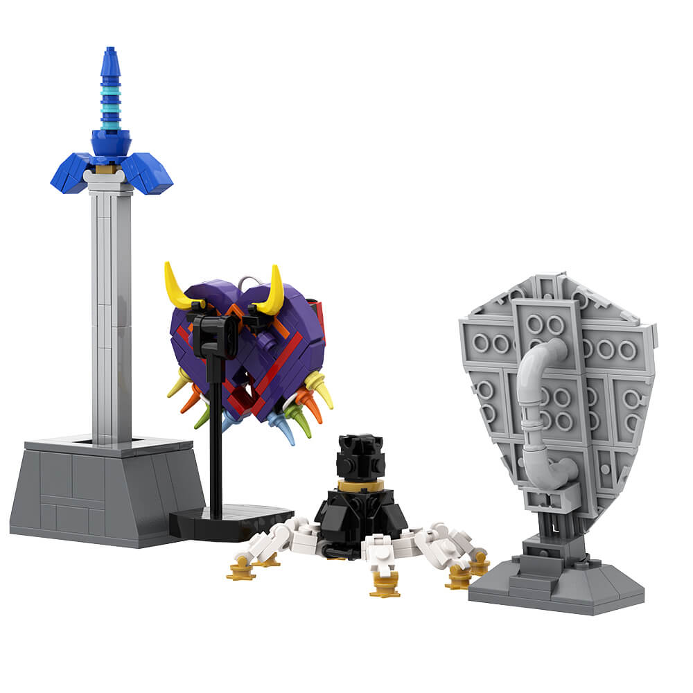 Link Figure &Mini Collection - Master Sword/ Shield/ Guardians/ Majora's Mask - ZeIda MOC Building Block Bricks |MocPixel Link Figure &Mini Collection - Master Sword/ Shield/ Guardians/ Majora's Mask - ZeIda MOC Building Block Bricks |MocPixel - Both Link Figures+EQUIP Collection Lego Block Sets Alternative