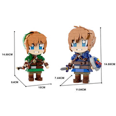 Link Figure &Mini Collection - Master Sword/ Shield/ Guardians/ Majora's Mask - ZeIda MOC Building Block Bricks |MocPixel Link Figure &Mini Collection - Master Sword/ Shield/ Guardians/ Majora's Mask - ZeIda MOC Building Block Bricks |MocPixel - Both Link Figures Lego Block Sets Alternative