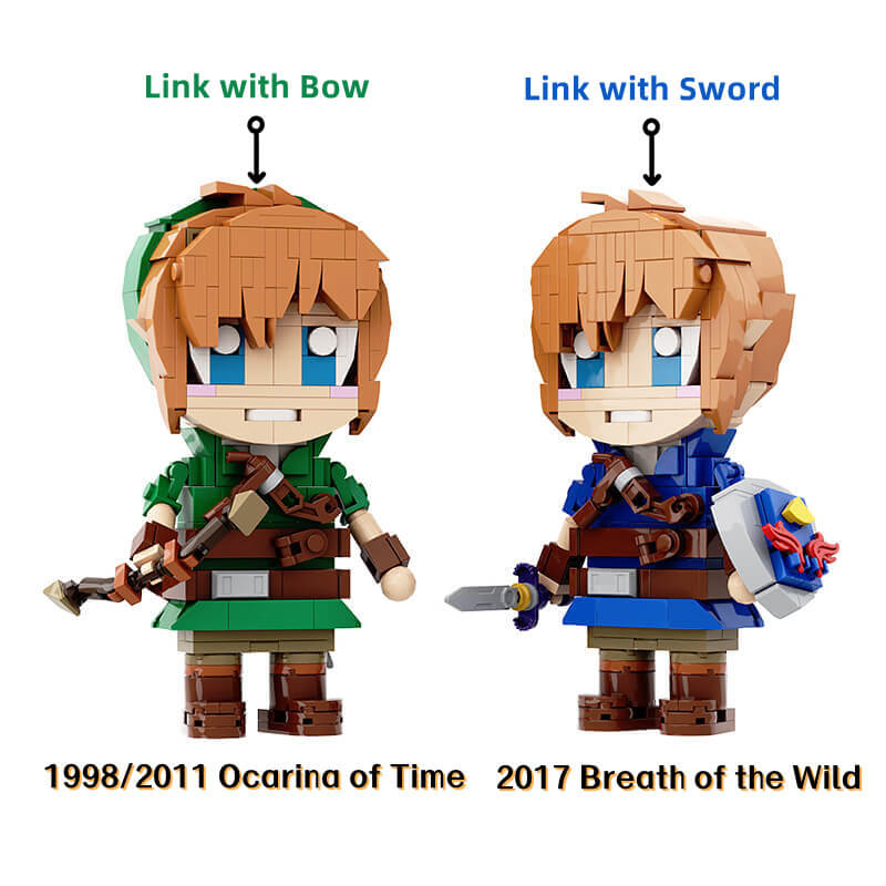 Link Figure &Mini Collection - Master Sword/ Shield/ Guardians/ Majora's Mask - ZeIda MOC Building Block Bricks |MocPixel Link Figure &Mini Collection - Master Sword/ Shield/ Guardians/ Majora's Mask - ZeIda MOC Building Block Bricks |MocPixel - Both Link Figures+EQUIP Collection Lego Block Sets Alternative