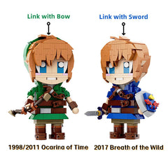 Link Figure &Mini Collection - Master Sword/ Shield/ Guardians/ Majora's Mask - ZeIda MOC Building Block Bricks |MocPixel Link Figure &Mini Collection - Master Sword/ Shield/ Guardians/ Majora's Mask - ZeIda MOC Building Block Bricks |MocPixel - Both Link Figures+EQUIP Collection Lego Block Sets Alternative