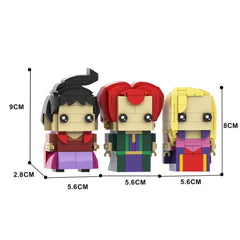 509PCS Sanderson Sisters Witch Halloween (Hocus Pocus) Brickheadz MOC Building Block Bricks |MocPixel 509PCS Sanderson Sisters Witch Halloween (Hocus Pocus) Brickheadz MOC Building Block Bricks |MocPixel - Default Title Lego Block Sets Alternative