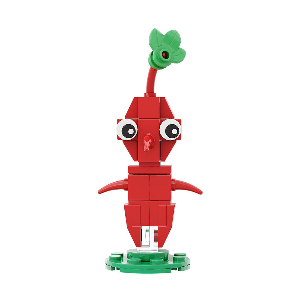 Captain Olimar - Pikmin MOC Building Block Bricks |MocPixel Captain Olimar - Pikmin MOC Building Block Bricks |MocPixel - Olimar+ 8*Pikmin + Bulbmin& Dog Lego Block Sets Alternative