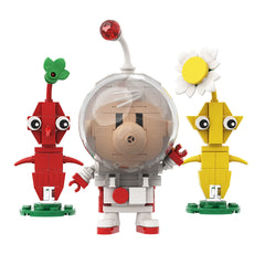 Captain Olimar - Pikmin MOC Building Block Bricks |MocPixel Captain Olimar - Pikmin MOC Building Block Bricks |MocPixel - Olimar+ 8*Pikmin + Bulbmin& Dog Lego Block Sets Alternative