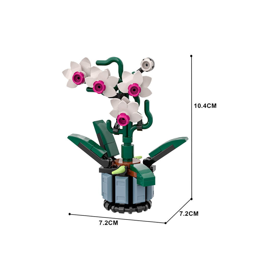 73PCS Micro Orchid Flower MOC Building Block Bricks |MocPixel 73PCS Micro Orchid Flower MOC Building Block Bricks |MocPixel - Default Title Lego Block Sets Alternative