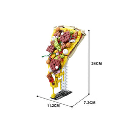 221PCS Pizza Slice MOC Building Block Bricks |MocPixel 221PCS Pizza Slice MOC Building Block Bricks |MocPixel - Default Title Lego Block Sets Alternative