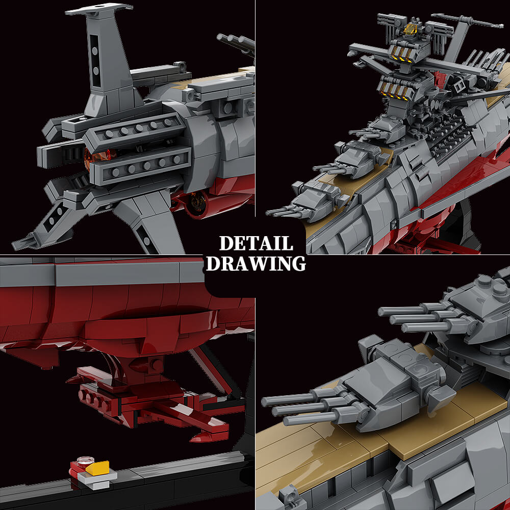 2173PCS MOC-31693 Space Battleship Yamato (RETIRED) MOC Building