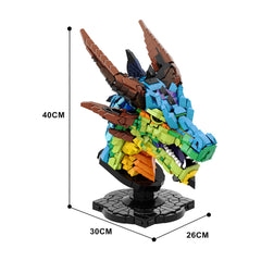 2624PCS Dragon Head MOC Building Block Bricks |MocPixel 2624PCS Dragon Head MOC Building Block Bricks |MocPixel - Default Title Lego Block Sets Alternative