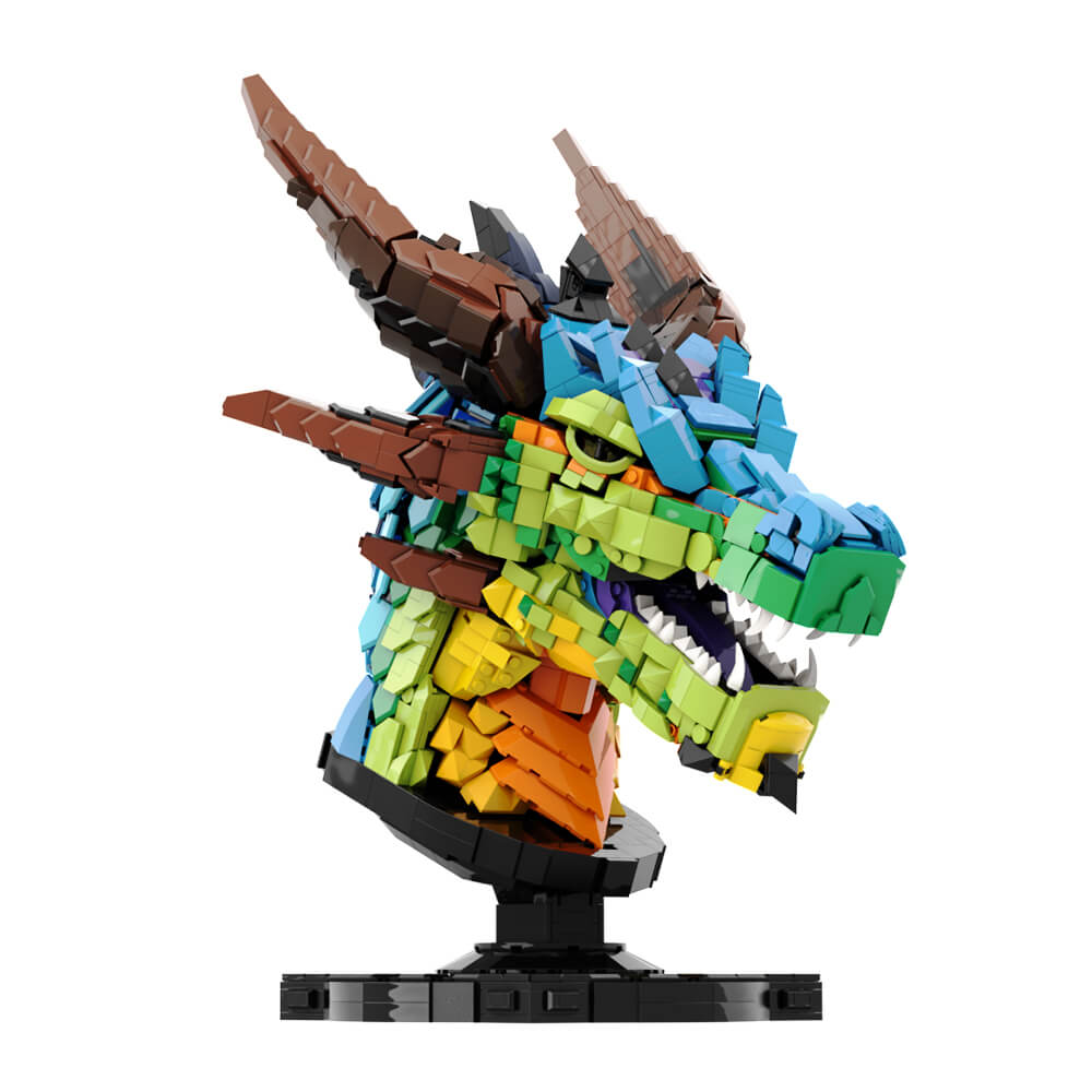 2624PCS Dragon Head MOC Building Block Bricks |MocPixel 2624PCS Dragon Head MOC Building Block Bricks |MocPixel - Default Title Lego Block Sets Alternative