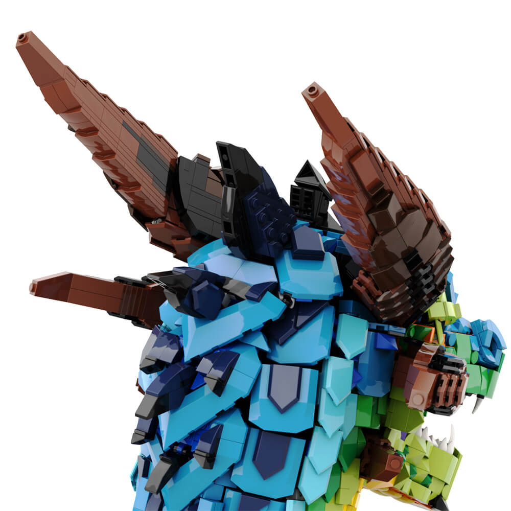 2624PCS Dragon Head MOC Building Block Bricks |MocPixel 2624PCS Dragon Head MOC Building Block Bricks |MocPixel - Default Title Lego Block Sets Alternative