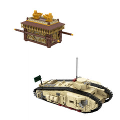 Raider of LostArk Covenant Box & Mark VII Tank - Raider MOC Building Block Bricks |MocPixel Raider of LostArk Covenant Box & Mark VII Tank - Raider MOC Building Block Bricks |MocPixel - Covenant Box+ Tank Lego Block Sets Alternative
