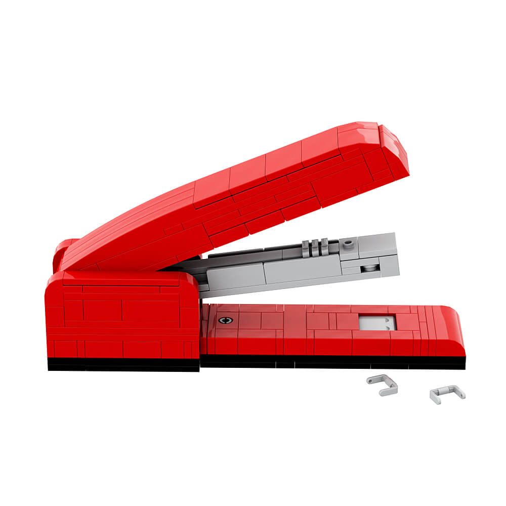 198PCS Red Stapler MOC Building Block Bricks |MocPixel 198PCS Red Stapler MOC Building Block Bricks |MocPixel - Default Title Lego Block Sets Alternative