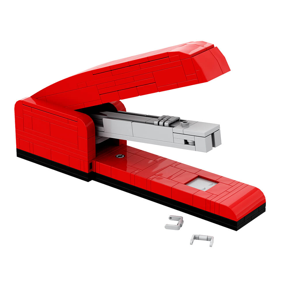 198PCS Red Stapler MOC Building Block Bricks |MocPixel 198PCS Red Stapler MOC Building Block Bricks |MocPixel - Default Title Lego Block Sets Alternative