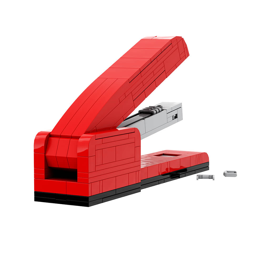 198PCS Red Stapler MOC Building Block Bricks |MocPixel 198PCS Red Stapler MOC Building Block Bricks |MocPixel - Default Title Lego Block Sets Alternative