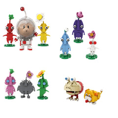 Captain Olimar - Pikmin MOC Building Block Bricks |MocPixel Captain Olimar - Pikmin MOC Building Block Bricks |MocPixel - Olimar+ 8*Pikmin + Bulbmin& Dog Lego Block Sets Alternative