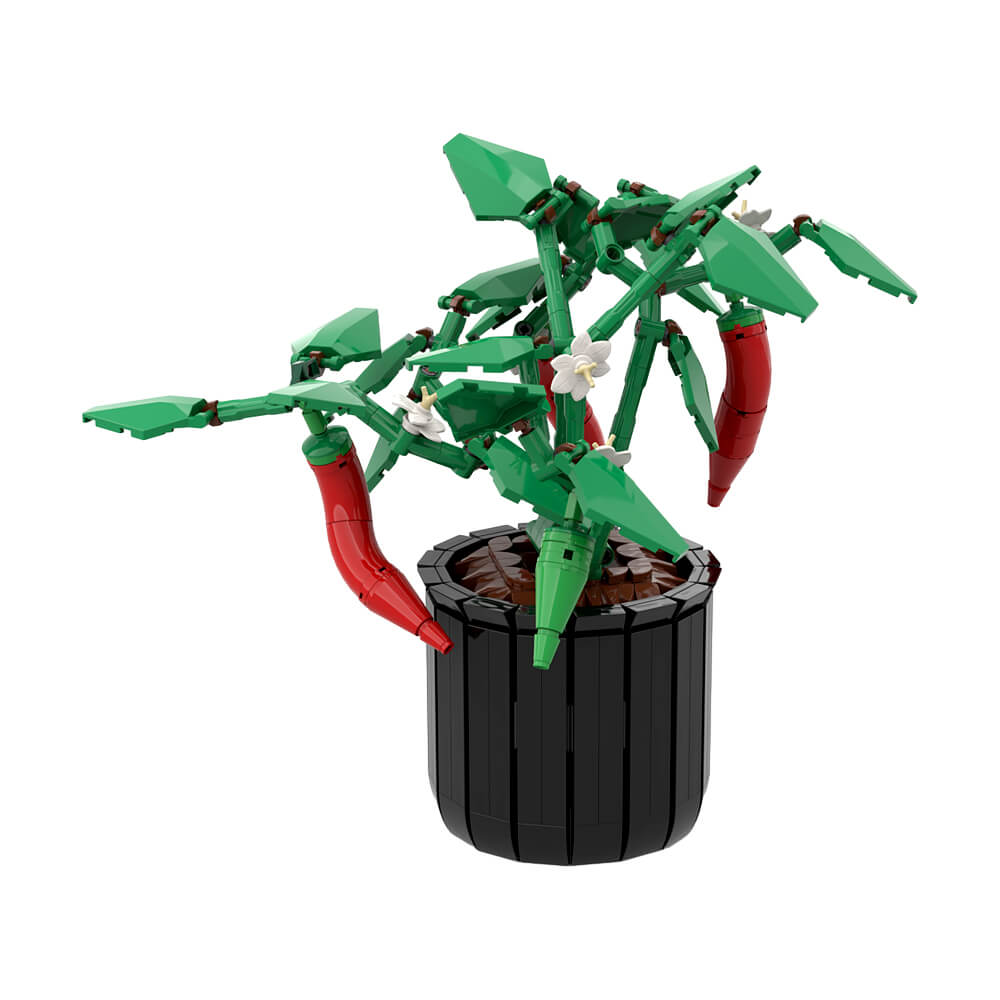 512PCS Chili Plant MOC Building Block Bricks |MocPixel 512PCS Chili Plant MOC Building Block Bricks |MocPixel - Default Title Lego Block Sets Alternative
