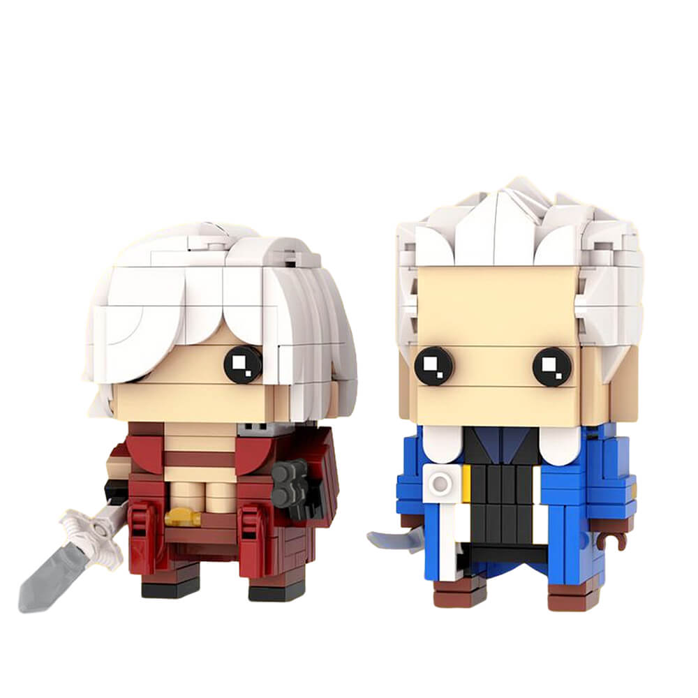 454PCS Dante & Vergil Brickheadz - Devil May Cry MOC Building Block Bricks |MocPixel 454PCS Dante & Vergil Brickheadz - Devil May Cry MOC Building Block Bricks |MocPixel - Default Title Lego Block Sets Alternative
