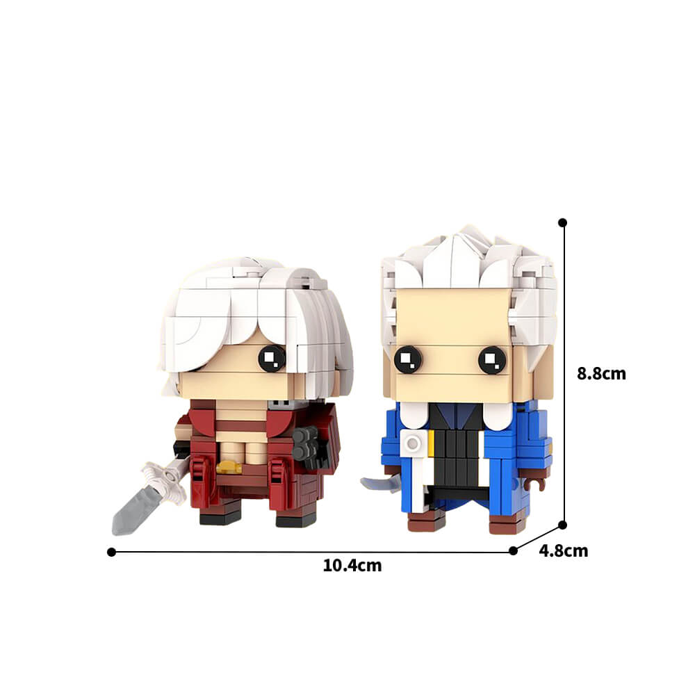 454PCS Dante & Vergil Brickheadz - Devil May Cry MOC Building Block Bricks |MocPixel 454PCS Dante & Vergil Brickheadz - Devil May Cry MOC Building Block Bricks |MocPixel - Default Title Lego Block Sets Alternative