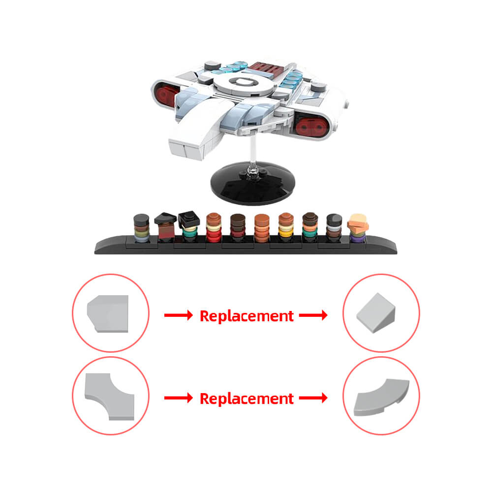 240PCS Star Trek: Deep Space Nine (Ds9) — US's Defiant MOC Building Block Bricks |MocPixel 240PCS Star Trek: Deep Space Nine (Ds9) — US's Defiant MOC Building Block Bricks |MocPixel - Default Title Lego Block Sets Alternative