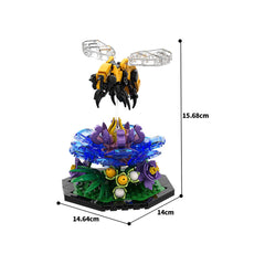 Bee / Butterfly / Dragonfly Garden Insect MOC Building Block Bricks |MocPixel Bee / Butterfly / Dragonfly Garden Insect MOC Building Block Bricks |MocPixel - Bee Lego Block Sets Alternative