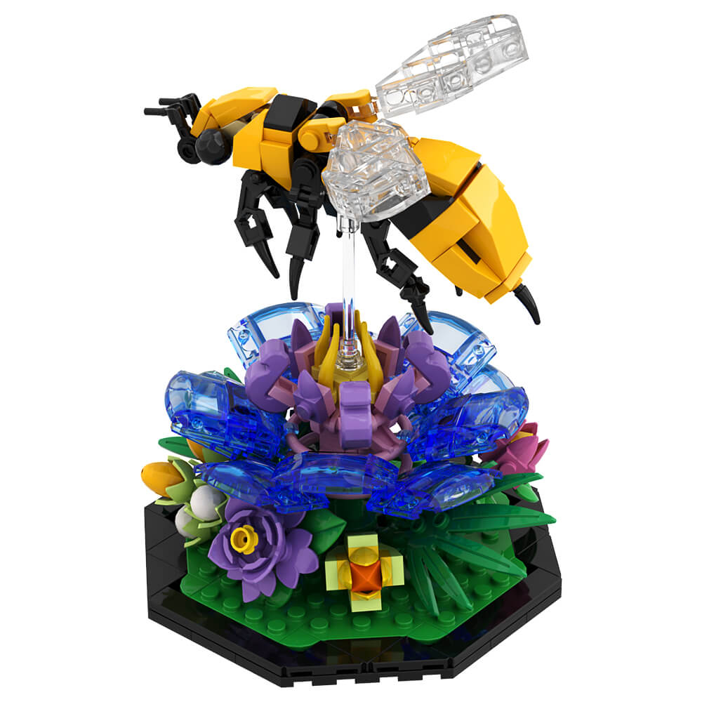 Bee / Butterfly / Dragonfly Garden Insect MOC Building Block Bricks |MocPixel Bee / Butterfly / Dragonfly Garden Insect MOC Building Block Bricks |MocPixel - Bee+Butterfly+Dragonfly Lego Block Sets Alternative
