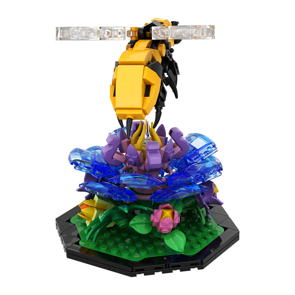 Bee / Butterfly / Dragonfly Garden Insect MOC Building Block Bricks |MocPixel Bee / Butterfly / Dragonfly Garden Insect MOC Building Block Bricks |MocPixel - Bee+Butterfly+Dragonfly Lego Block Sets Alternative