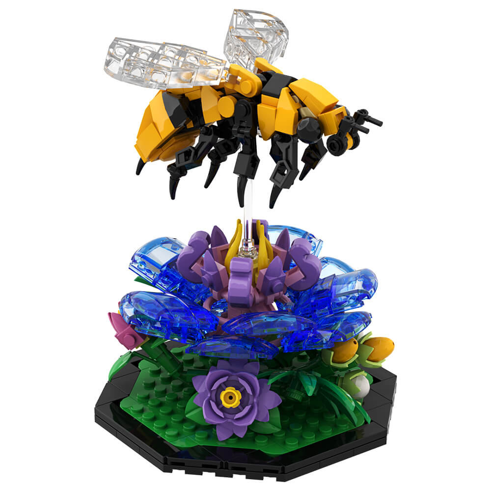 Bee / Butterfly / Dragonfly Garden Insect MOC Building Block Bricks |MocPixel Bee / Butterfly / Dragonfly Garden Insect MOC Building Block Bricks |MocPixel - Bee+Butterfly+Dragonfly Lego Block Sets Alternative