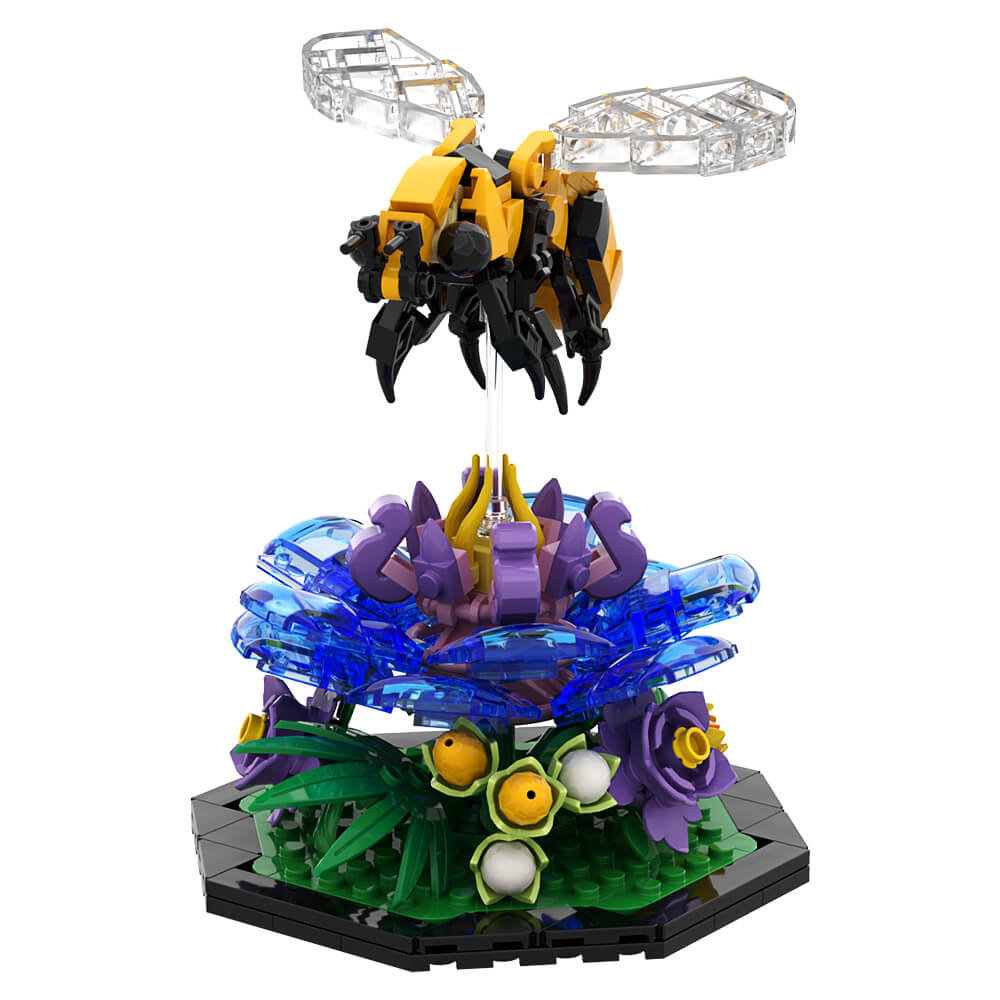 Bee / Butterfly / Dragonfly Garden Insect MOC Building Block Bricks |MocPixel Bee / Butterfly / Dragonfly Garden Insect MOC Building Block Bricks |MocPixel - Bee+Butterfly+Dragonfly Lego Block Sets Alternative