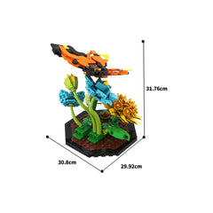 Bee / Butterfly / Dragonfly Garden Insect MOC Building Block Bricks |MocPixel Bee / Butterfly / Dragonfly Garden Insect MOC Building Block Bricks |MocPixel - Butterfly Lego Block Sets Alternative